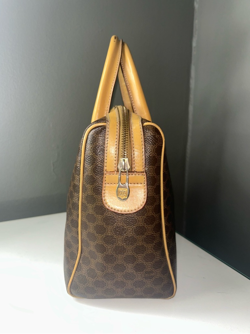 Vintage Celine Macadam Mini Boston Bag - Picture 11 of 15